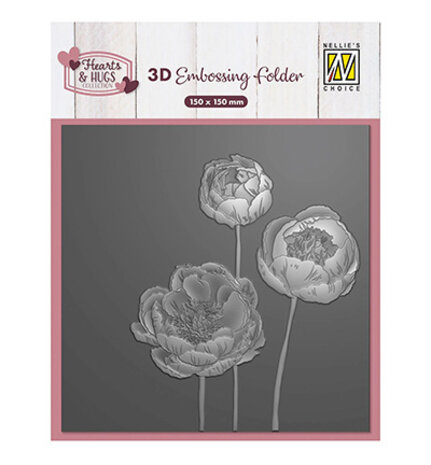 Nellie Snellen 3D Embossing Folder Flowers (EF3D0108)