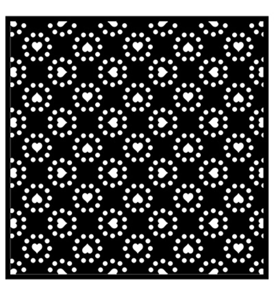 Nellie Snellen Masking Stencil Hearts & Dots (MMS4K-080)