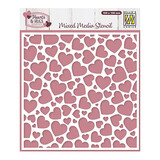 Nellie Snellen Masking Stencil Pop Up Hearts (MMS4K-082)