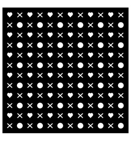 Nellie Snellen Masking Stencil Hugs & Kisses (MMS4K-083) Nellie Snellen Masking Stencil Hugs & Kisses (MMS4K-083)