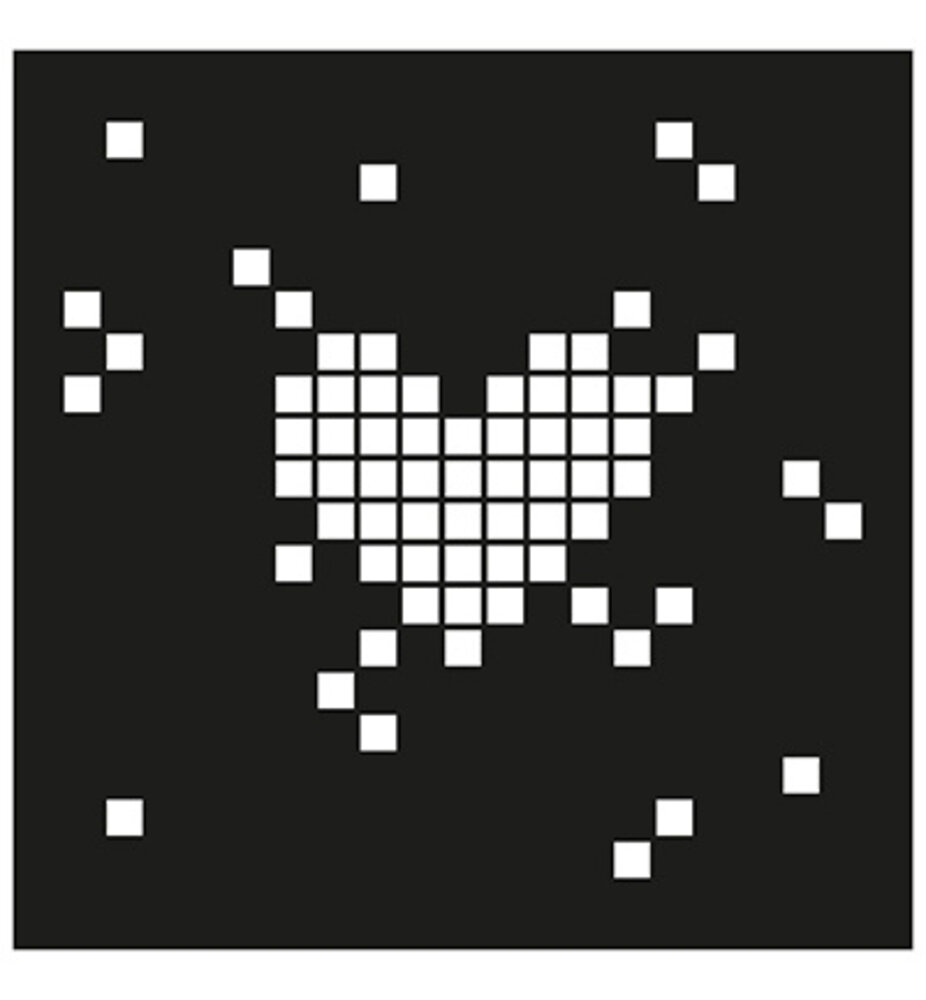 Nellie Snellen Masking Stencil Pixel Heart (MMS4K-084)