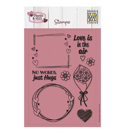 Nellie Snellen Clear Stamps No Words Just Hugs (NSCS022) Nellie Snellen Clear Stamps No Words Just Hugs (NSCS022)