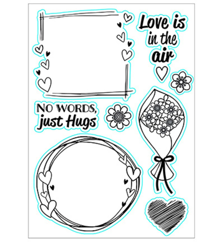Nellie Snellen Clear Stamps No Words Just Hugs (NSCS022) Nellie Snellen Clear Stamps No Words Just Hugs (NSCS022)