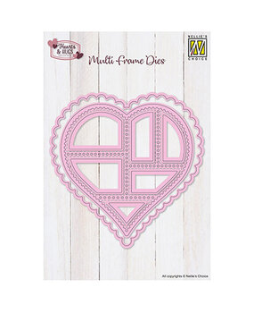 Nellie Snellen Multi Frame Dies Postal Stamps Heart (MFD168) Nellie Snellen Multi Frame Dies Postal Stamps Heart (MFD168)