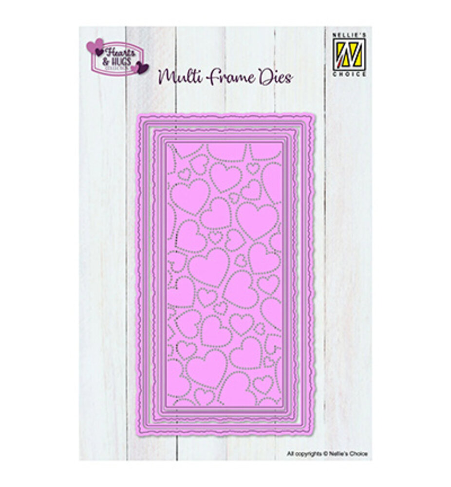 Nellie Snellen Multi Frame Dies Hearts (MFD169) Nellie Snellen Multi Frame Dies Hearts (MFD169)