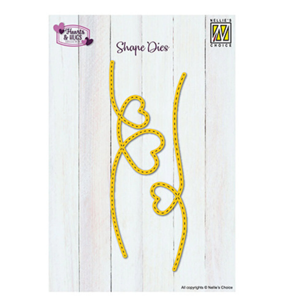 Nellie Snellen Shape Dies Hearts Dotted Line (SD335) Nellie Snellen Shape Dies Hearts Dotted Line (SD335)