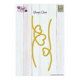 Nellie Snellen Shape Dies Hearts Dotted Line (SD335)