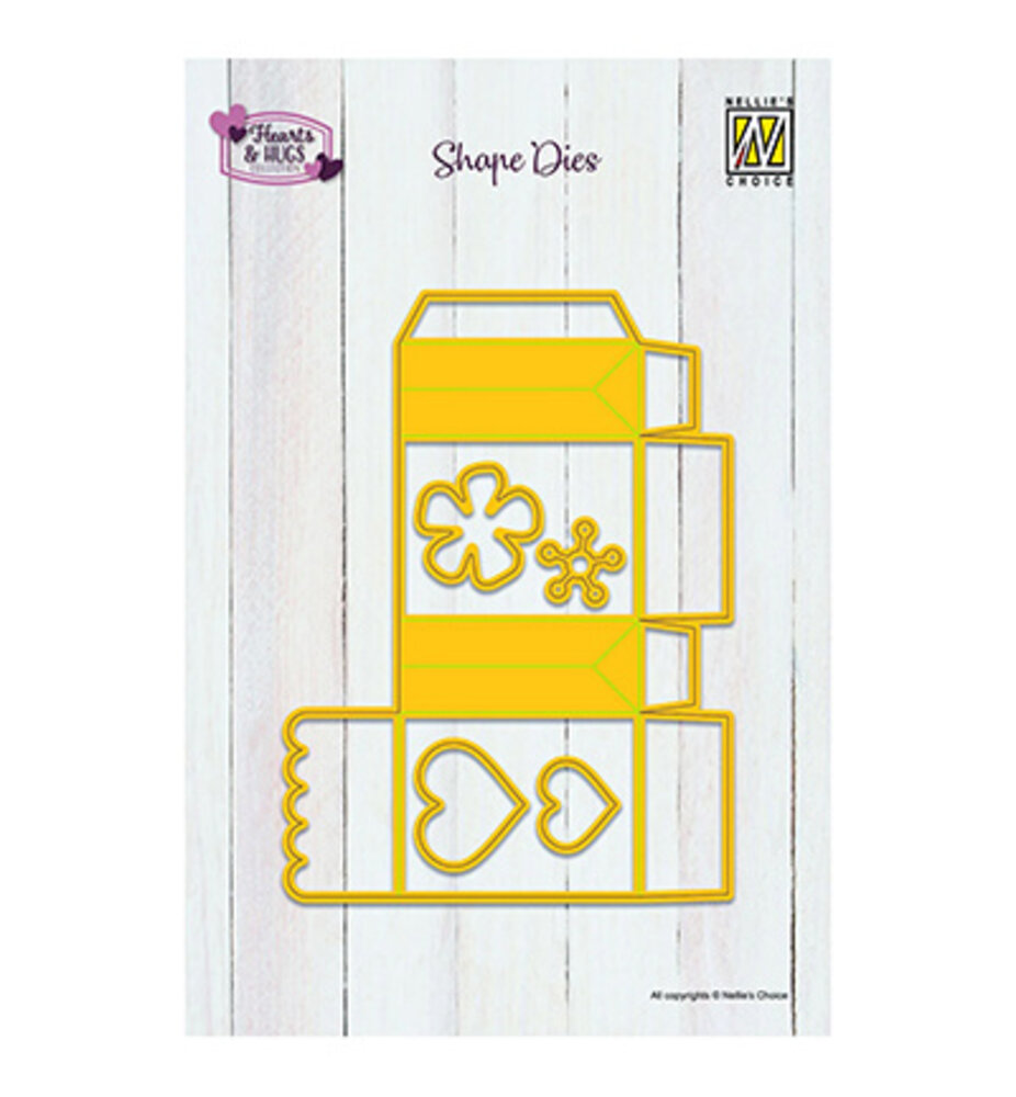 Nellie Snellen Shape Dies Paperbag with Hearts (SD337) Nellie Snellen Shape Dies Paperbag with Hearts (SD337)