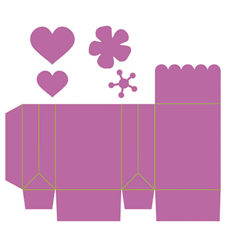 Nellie Snellen Shape Dies Paperbag with Hearts (SD337) Nellie Snellen Shape Dies Paperbag with Hearts (SD337)