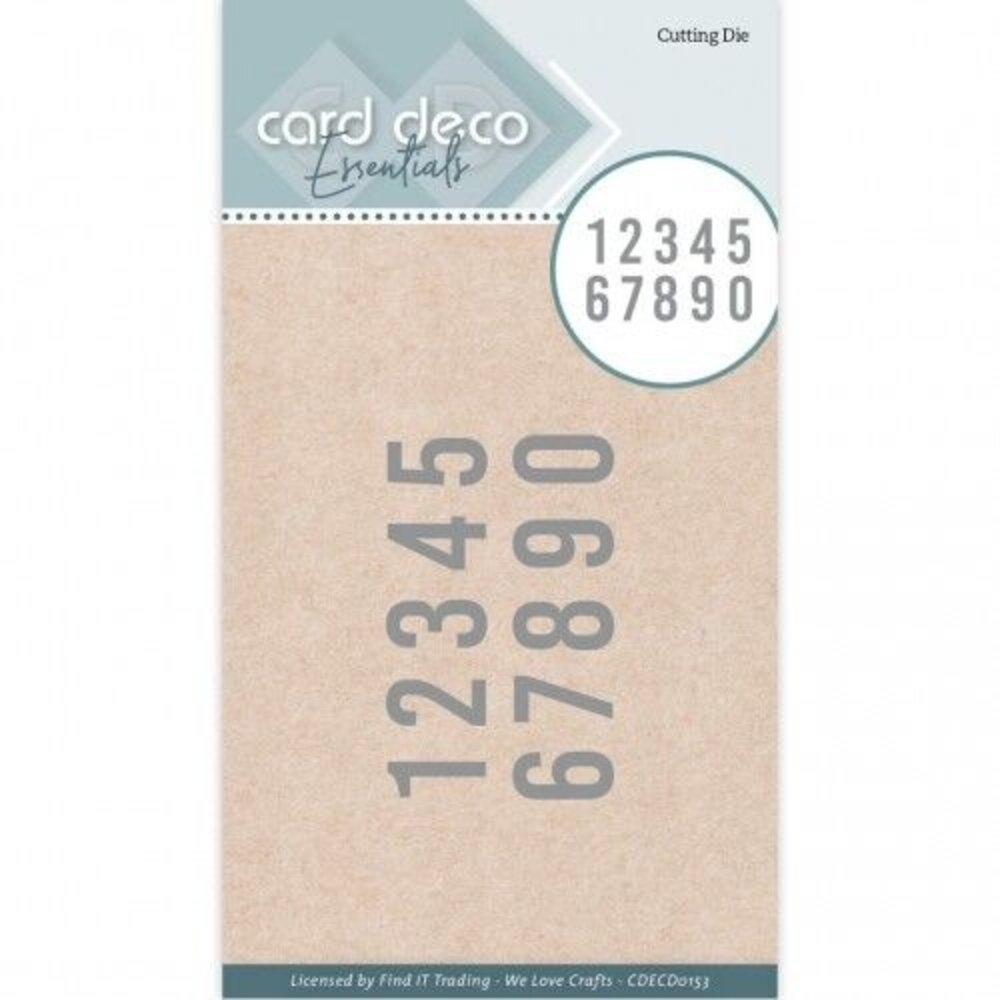 Card Deco Snijmal Numbers (CDECD0153)