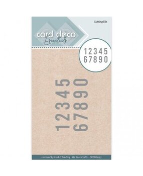 Card Deco Snijmal Numbers (CDECD0153)