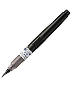 ZIG Bimoji Fude Compact Pen Gokuboso Blue Black (DBE160-378S)