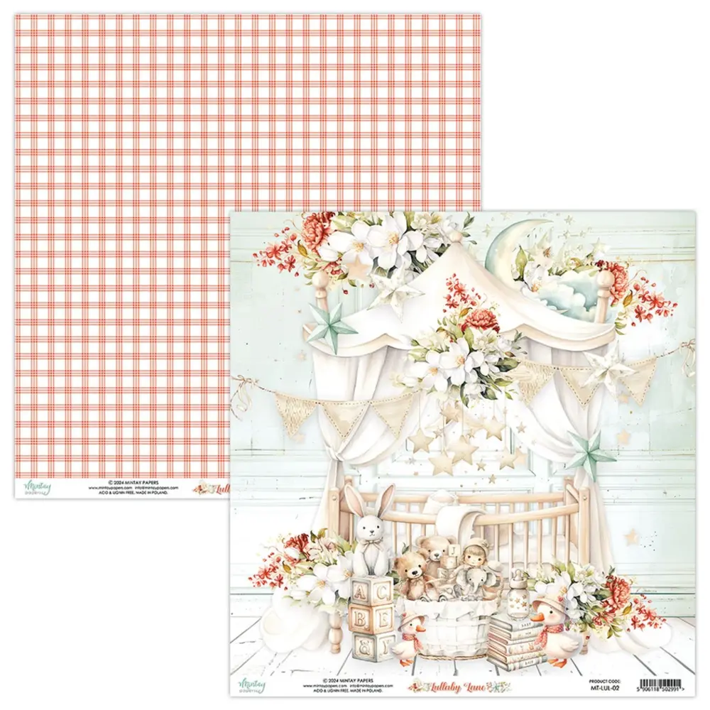 Mintay Lullaby Lane 12x12 Inch Paper Pad (MT-LUL-07) Mintay Lullaby Lane 12x12 Inch Paper Pad (MT-LUL-07)