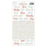Mintay Lullaby Lane 6x12 Inch Paper Stickers Words (MT-LUL-13)