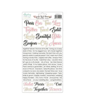 Mintay See You In Paris 6x12 Inch Paper Stickers Words (MT-SYP-13)