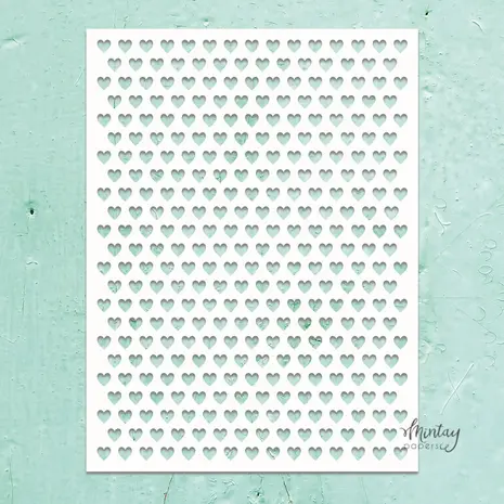 Mintay Kreativa Stencil 6x8 Inch Heart to Heart (MTK-STEN-43) Mintay Kreativa Stencil 6x8 Inch Heart to Heart (MTK-STEN-43)