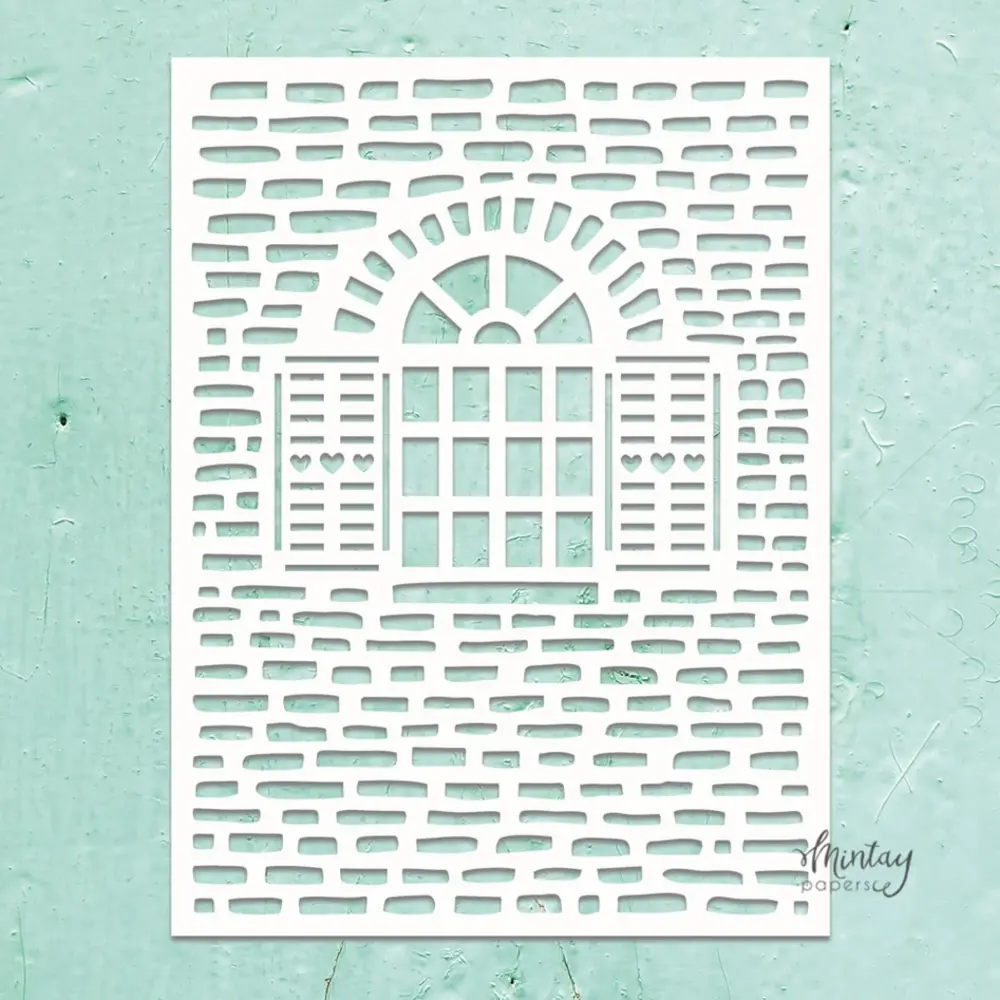 Mintay Kreativa Stencil 6x8 Inch Window (MTK-STEN-44) Mintay Kreativa Stencil 6x8 Inch Window (MTK-STEN-44)