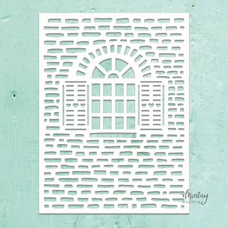 Mintay Kreativa Stencil 6x8 Inch Window (MTK-STEN-44) Mintay Kreativa Stencil 6x8 Inch Window (MTK-STEN-44)