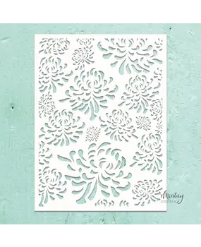 Mintay Kreativa Stencil 6x8 Inch Chrysanthemum (MTK-STEN-47)