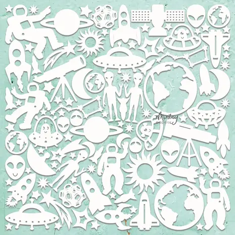 Mintay Chippies 12x12 Inch Cosmos (MT-CHIP2-D89) Mintay Chippies 12x12 Inch Cosmos (MT-CHIP2-D89)