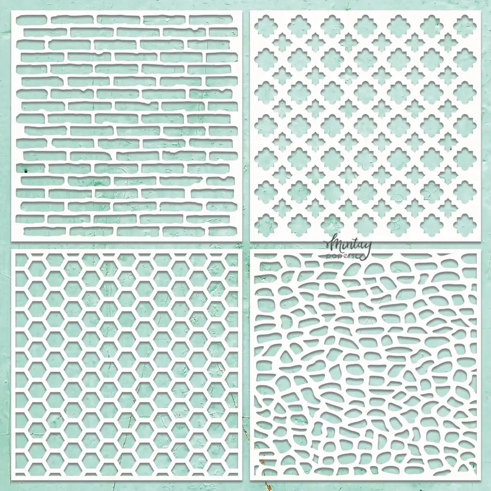 Mintay Chippies 12x12 Inch Pattern 1 (MT-CHIP2-D96) Mintay Chippies 12x12 Inch Pattern 1 (MT-CHIP2-D96)
