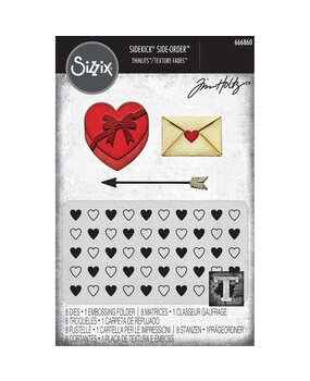Sizzix Sidekick Embossing Folder & Thinlit Set Vault Side Order Love Notes (666860) Sizzix Sidekick Embossing Folder & Thinlit Set Vault Side Order Love Notes (666860)