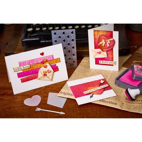 Sizzix Sidekick Embossing Folder & Thinlit Set Vault Side Order Love Notes (666860) Sizzix Sidekick Embossing Folder & Thinlit Set Vault Side Order Love Notes (666860)