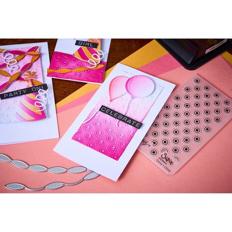 Sizzix Sidekick Embossing Folder & Thinlit Set Vault Side Order Celebrate (666861) Sizzix Sidekick Embossing Folder & Thinlit Set Vault Side Order Celebrate (666861)