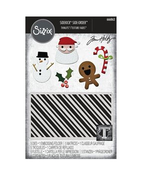 Sizzix Sidekick Embossing Folder & Thinlit Set Vault Side Order Christmas Minis (666863) Sizzix Sidekick Embossing Folder & Thinlit Set Vault Side Order Christmas Minis (666863)