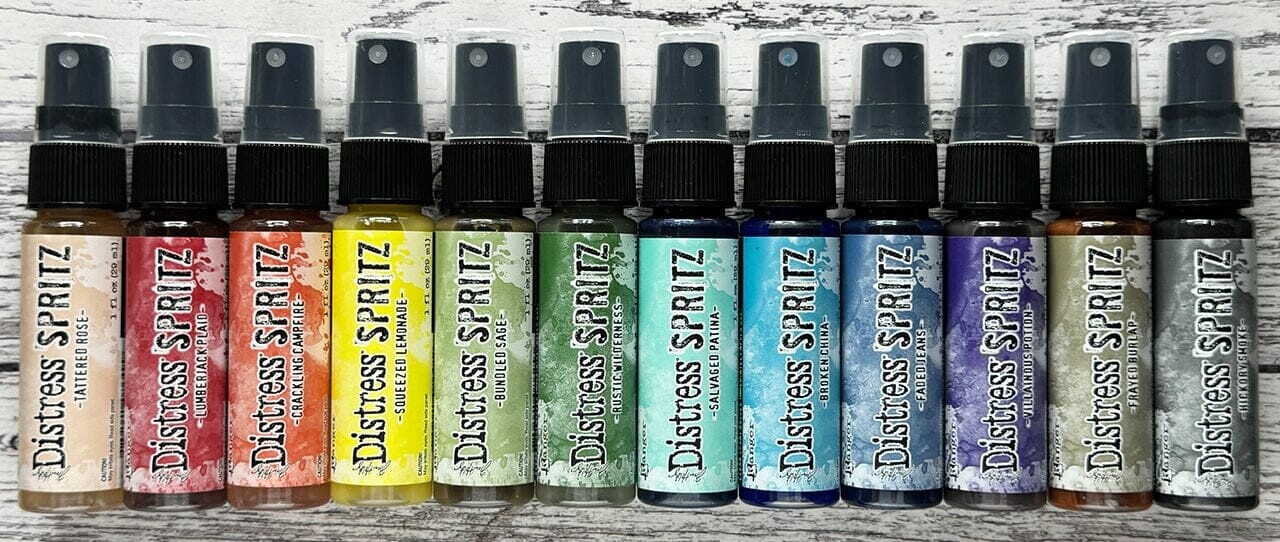 Ranger Tim Holtz Distress Spritz BUNDLE 3 + TIJDELIJK MET GRATIS EMBOSSING FOLDER