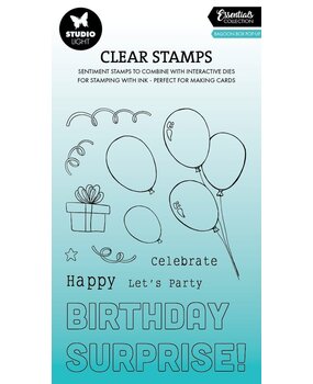 Studio Light Essentials Clear Stamps Balloon Box Pop-Up (SL-ES-STAMP759) Studio Light Essentials Clear Stamps Balloon Box Pop-Up (SL-ES-STAMP759)