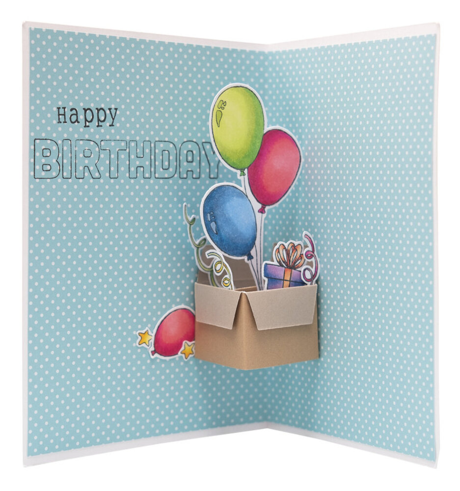 Studio Light Essentials Clear Stamps Balloon Box Pop-Up (SL-ES-STAMP759)
