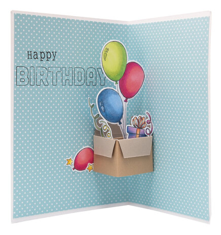 Studio Light Essentials Clear Stamps Balloon Box Pop-Up (SL-ES-STAMP759)