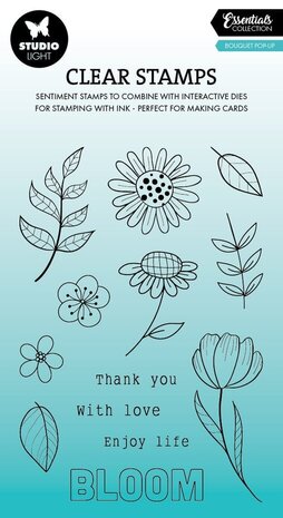 Studio Light Essentials Clear Stamps Bouquet Pop-Up (SL-ES-STAMP760) Studio Light Essentials Clear Stamps Bouquet Pop-Up (SL-ES-STAMP760)