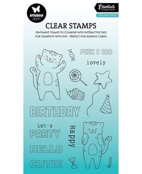 Studio Light Essentials Clear Stamps Peek A Boo Slider (SL-ES-STAMP761) Studio Light Essentials Clear Stamps Peek A Boo Slider (SL-ES-STAMP761)