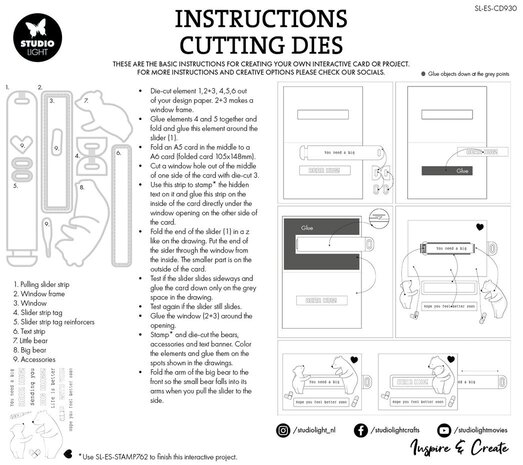 Studio Light Essentials Snijmal Hug Slider (SL-ES-CD930) Studio Light Essentials Snijmal Hug Slider (SL-ES-CD930)