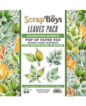 ScrapBoys Leaves Pack 6x6 Inch Pop Up Paper Pad (SB-LEPA-01) ScrapBoys Leaves Pack 6x6 Inch Pop Up Paper Pad (SB-LEPA-01)