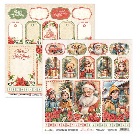 ScrapBoys Happy Christmas 6x6 Inch Paper Pad (SB-HACH-09)