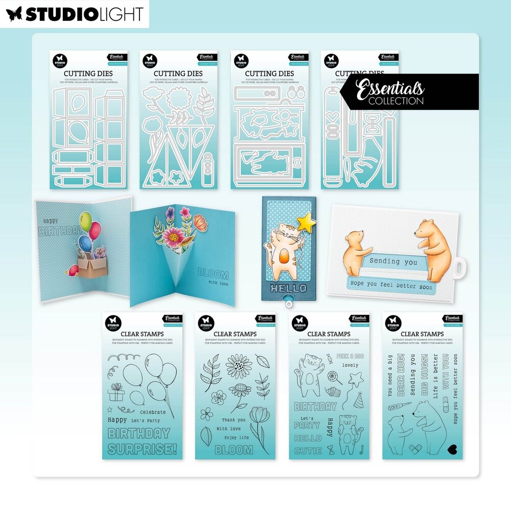 Studio Light Essentials Clear Stamps Peek A Boo Slider (SL-ES-STAMP761) Studio Light Essentials Clear Stamps Peek A Boo Slider (SL-ES-STAMP761)