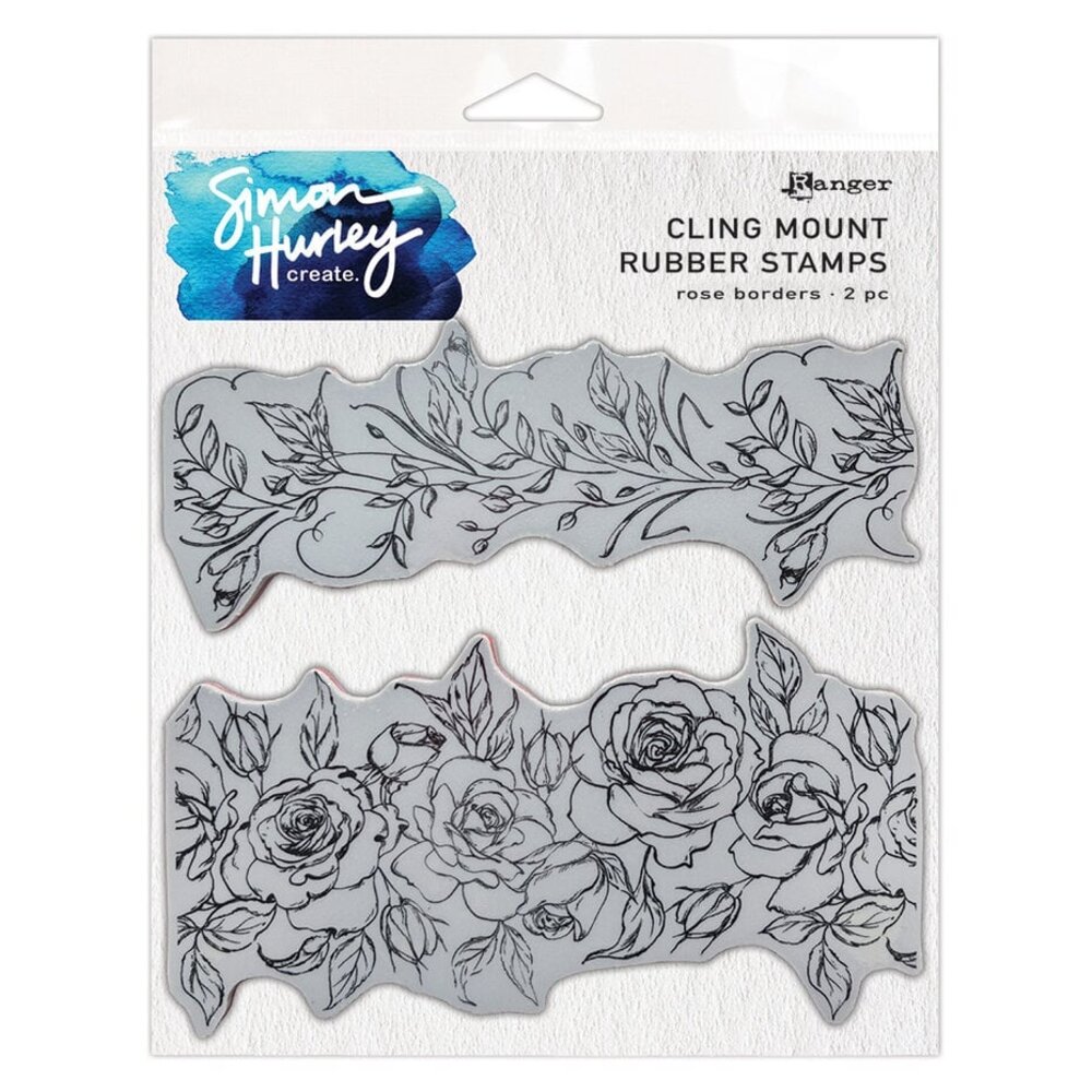 Simon Hurley Create Rose Borders Cling Stamps (HUR87953) Simon Hurley Create Rose Borders Cling Stamps (HUR87953)
