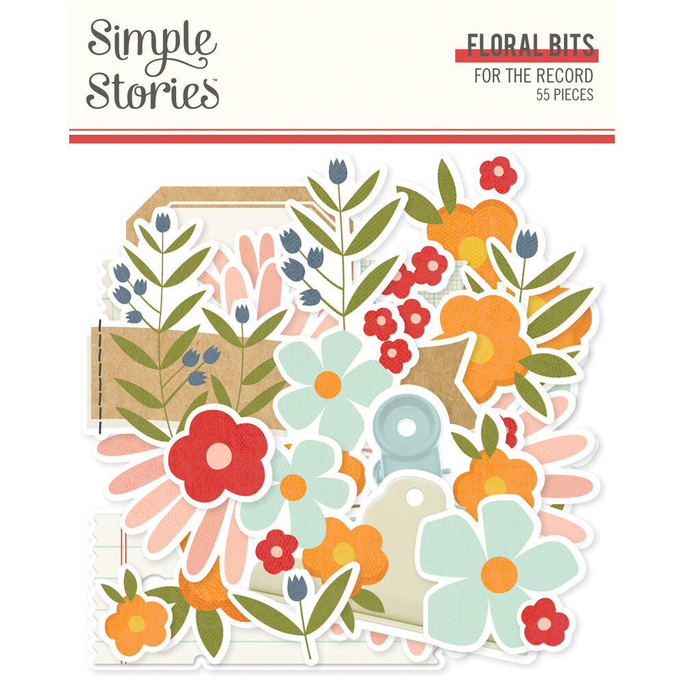 Simple Stories For The Record Floral Bits (23521) Simple Stories For The Record Floral Bits (23521)