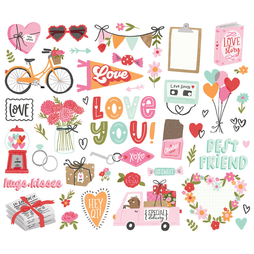 Simple Stories Heartstrings Bits & Pieces (23608)