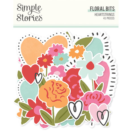 Simple Stories Heartstrings Floral Bits (23609) Simple Stories Heartstrings Floral Bits (23609)