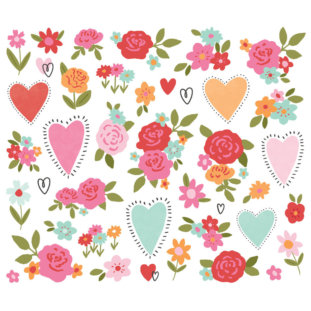 Simple Stories Heartstrings Floral Bits (23609) Simple Stories Heartstrings Floral Bits (23609)