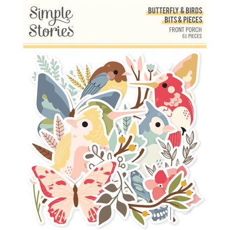 Simple Stories Front Porch Birds & Butterflies Bits (23821)ER Front Porch Floral Bits (23820) - Copy
