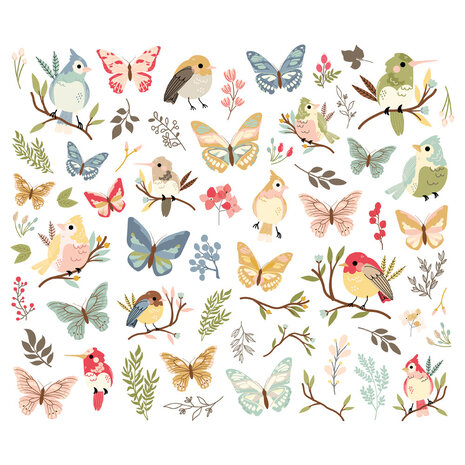 Simple Stories Front Porch Birds & Butterflies Bits (23821)ER Front Porch Floral Bits (23820) - Copy
