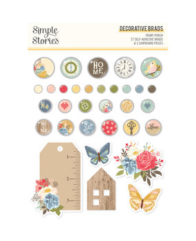 Simple Stories Front Porch Decorative Brads (23828) Simple Stories Front Porch Decorative Brads (23828)