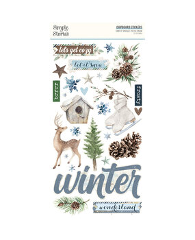 Simple Stories Simple Vintage Fresh Snow 6x12 Inch Chipboard Stickers (23720) Simple Stories Simple Vintage Fresh Snow 6x12 Inch Chipboard Stickers (23720)