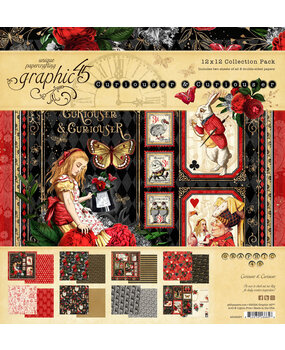 Graphic 45 Curiouser & Curiouser 12x12 Inch Collection Pack (4502937) Graphic 45 Curiouser & Curiouser 12x12 Inch Collection Pack (4502937)