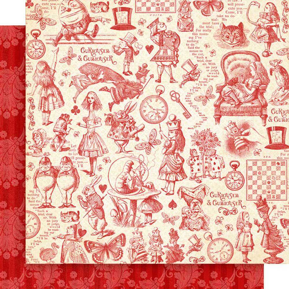 Graphic 45 Curiouser & Curiouser 12x12 Inch Collection Pack (4502937) Graphic 45 Curiouser & Curiouser 12x12 Inch Collection Pack (4502937)